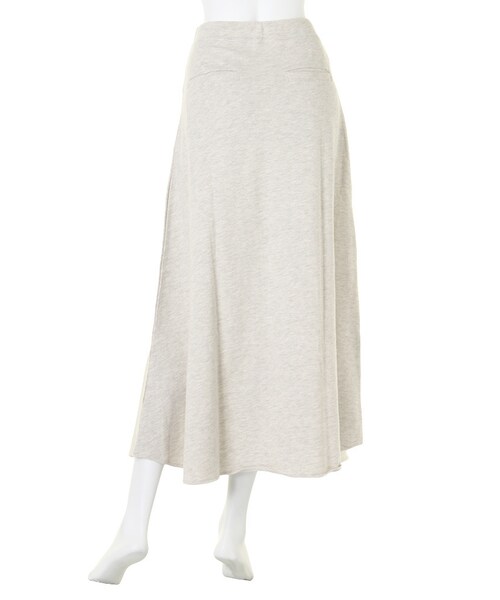 Ungrid（アングリッド）の「《ViVi 4月号 宮城舞さん着用ｱｲﾃﾑ 》【Casual】スウェットフレアマキシスカート（スカート・レディース・オフホワイト/グレー・F）」の5枚目の写真