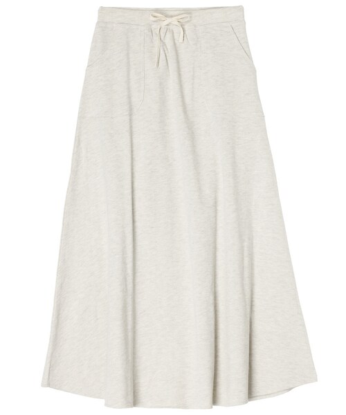 Ungrid（アングリッド）の「《ViVi 4月号 宮城舞さん着用ｱｲﾃﾑ 》【Casual】スウェットフレアマキシスカート（スカート・レディース・オフホワイト/グレー・F）」の10枚目の写真