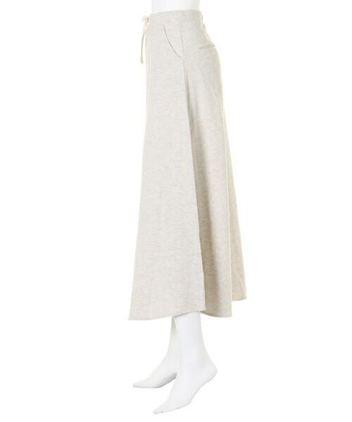 Ungrid（アングリッド）の「《ViVi 4月号 宮城舞さん着用ｱｲﾃﾑ 》【Casual】スウェットフレアマキシスカート（スカート・レディース・オフホワイト/グレー・F）」の4枚目の写真