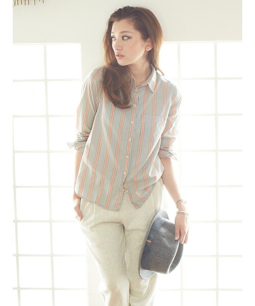 Ungrid(アングリッド)の「《andGIRL10月号 中村アンサン着用》 【Casual】スウェットパンツ(パンツ・レディース・オフホワイト/グレー/チャコールグレー・F)」の6枚目の写真