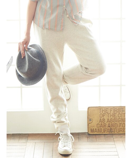 Ungrid(アングリッド)の「《andGIRL10月号 中村アンサン着用》 【Casual】スウェットパンツ(パンツ・レディース・オフホワイト/グレー/チャコールグレー・F)」の4枚目の写真