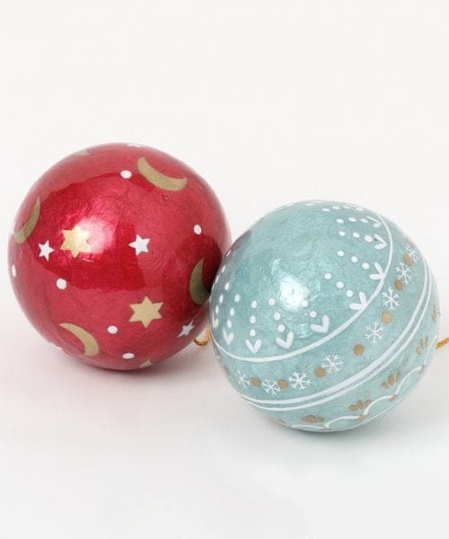 16個 カピス オーナメント スタジオクリップ クリスマス ボール