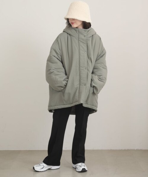 RAY CASSIN（レイカズン）の「【1600ポイント】モンスターパーカー（ジャケット/アウター・レディース・クロ(送料無料)/カーキ(送料無料)/キナリ(送料無料)・FREE）」の7枚目の写真