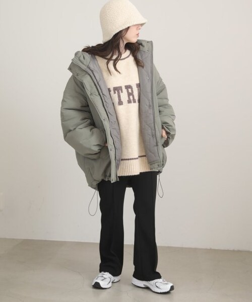 RAY CASSIN（レイカズン）の「【1600ポイント】モンスターパーカー（ジャケット/アウター・レディース・クロ(送料無料)/カーキ(送料無料)/キナリ(送料無料)・FREE）」の5枚目の写真