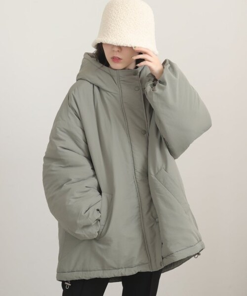 RAY CASSIN（レイカズン）の「【1600ポイント】モンスターパーカー（ジャケット/アウター・レディース・クロ(送料無料)/カーキ(送料無料)/キナリ(送料無料)・FREE）」の6枚目の写真