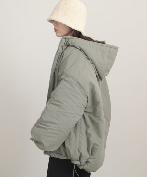 RAY CASSIN（レイカズン）の「【1600ポイント】モンスターパーカー（ジャケット/アウター・レディース・クロ(送料無料)/カーキ(送料無料)/キナリ(送料無料)・FREE）」の4枚目の写真