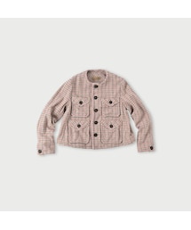 45R（フォーティファイブアール）の「コットンツイードのノーカラー