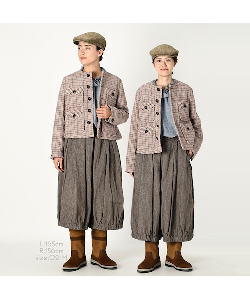 45R（フォーティファイブアール）の「コットンツイードのノーカラー