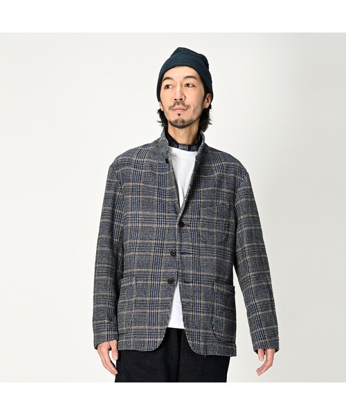 45R インディゴコットンツイードジャケット 3-M 45R（フォーティ