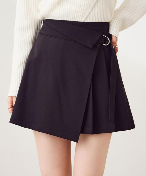 one after another NICE CLAUP(ワンアフターアナザーナイスクラップ)の「プリーツスカパン(パンツ・レディース・ベージュ/ブラウン系その他/ブラック/グリーン系その他・0)」の2枚目の写真