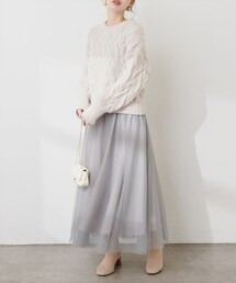 natural couture | 2WAYリバーシブルチュールスカート(スカート)
