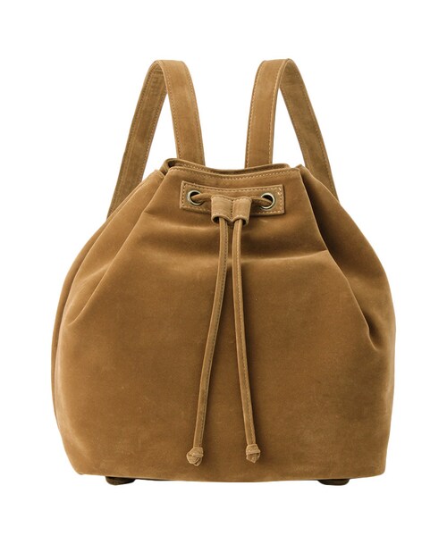 Ungrid(アングリッド)の「《ViVi 4月号 宮城舞さん着用アイテム 》≪Sweet 2月号掲載≫【Casual】スウェードリュック(バッグ・レディース・グレー/ブラウン/キャメル・F)」の3枚目の写真