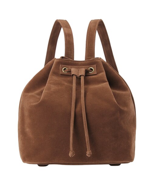 Ungrid(アングリッド)の「《ViVi 4月号 宮城舞さん着用アイテム 》≪Sweet 2月号掲載≫【Casual】スウェードリュック(バッグ・レディース・グレー/ブラウン/キャメル・F)」の6枚目の写真