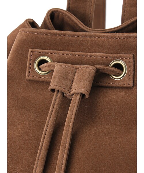 Ungrid(アングリッド)の「《ViVi 4月号 宮城舞さん着用アイテム 》≪Sweet 2月号掲載≫【Casual】スウェードリュック(バッグ・レディース・グレー/ブラウン/キャメル・F)」の10枚目の写真