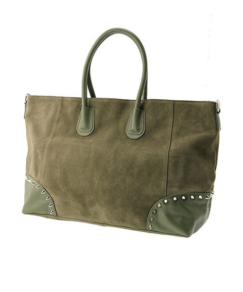 Ungrid（アングリッド）の「レザートートBAG（バッグ・レディース・ブラック/カーキ・F）」の2枚目の写真