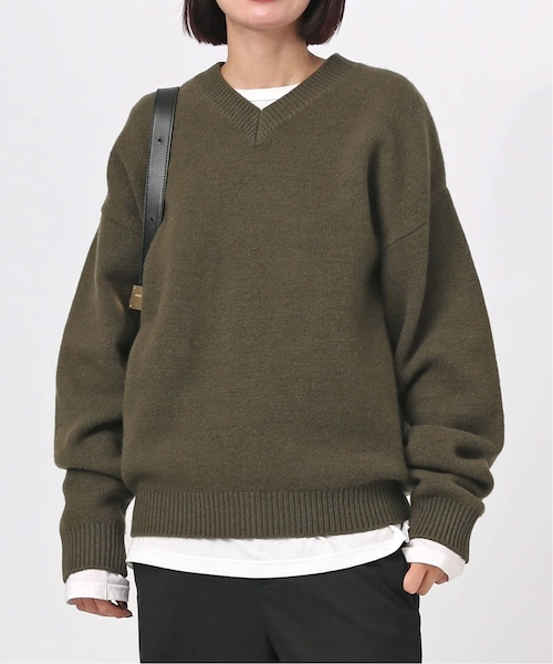 AP STUDIO（エーピーストゥディオ）の「《予約》wool Vneck Pullover