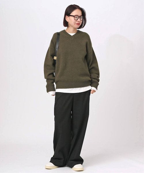 AP STUDIO（エーピーストゥディオ）の「《予約》wool Vneck Pullover