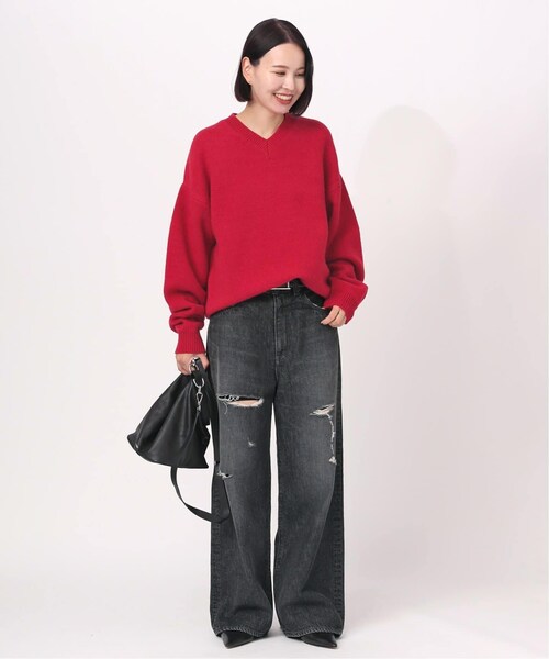 AP STUDIO（エーピーストゥディオ）の「《予約》wool Vneck Pullover