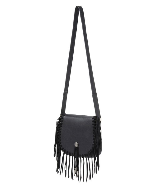 Ungrid（アングリッド）の「【Casual】リアルレザータッセルショルダー（バッグ・レディース・ブラック/ブラウン・F）」の5枚目の写真