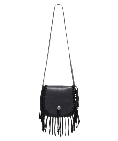 Ungrid（アングリッド）の「【Casual】リアルレザータッセルショルダー（バッグ・レディース・ブラック/ブラウン・F）」の4枚目の写真