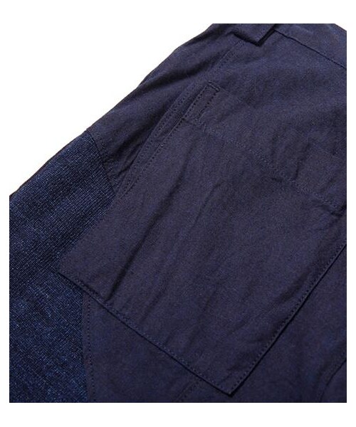 BLUE BLUE JAPAN(ブルーブルージャパン)の「藍染布拼接合身長褲(パンツ・メンズ・藍・M/L)」の5枚目の写真