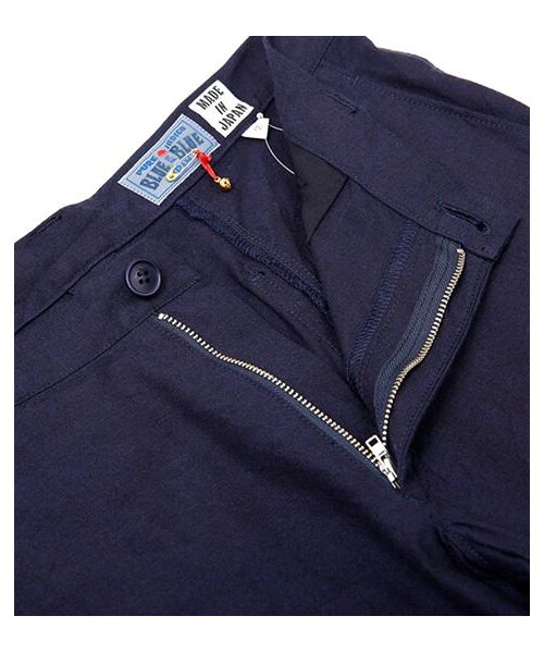 BLUE BLUE JAPAN(ブルーブルージャパン)の「藍染布拼接合身長褲(パンツ・メンズ・藍・M/L)」の4枚目の写真