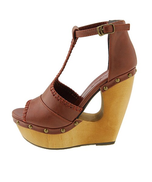 Ungrid（アングリッド）の「変形ウェッジサンダル（シューズ・レディース・レッド/ブラウン/カーキ・L/S/M）」の10枚目の写真