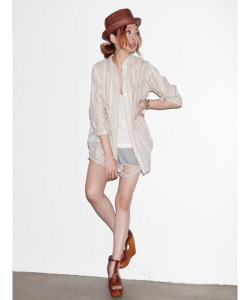 Ungrid（アングリッド）の「変形ウェッジサンダル（シューズ・レディース・レッド/ブラウン/カーキ・L/S/M）」の5枚目の写真