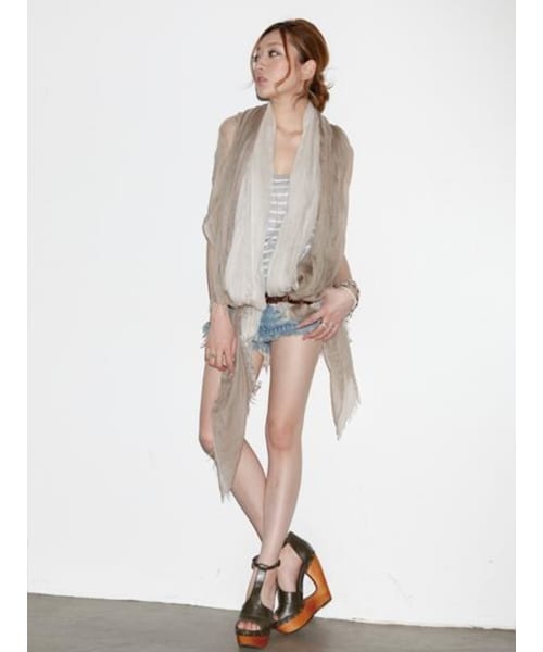 Ungrid（アングリッド）の「変形ウェッジサンダル（シューズ・レディース・レッド/ブラウン/カーキ・L/S/M）」の6枚目の写真