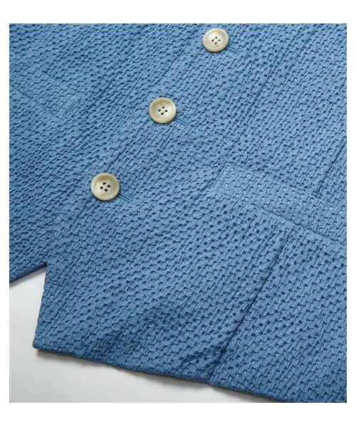 BLUE BLUE JAPAN(ブルーブルージャパン)の「水洗藍緹花西裝背心(その他・メンズ・藍・S/M)」の4枚目の写真