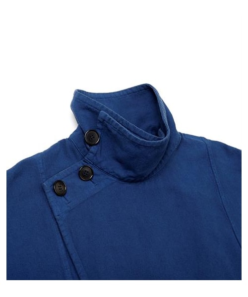 BLUE BLUE JAPAN(ブルーブルージャパン)の「藍染斜開披風式外套(その他・メンズ・藍・UN)」の2枚目の写真