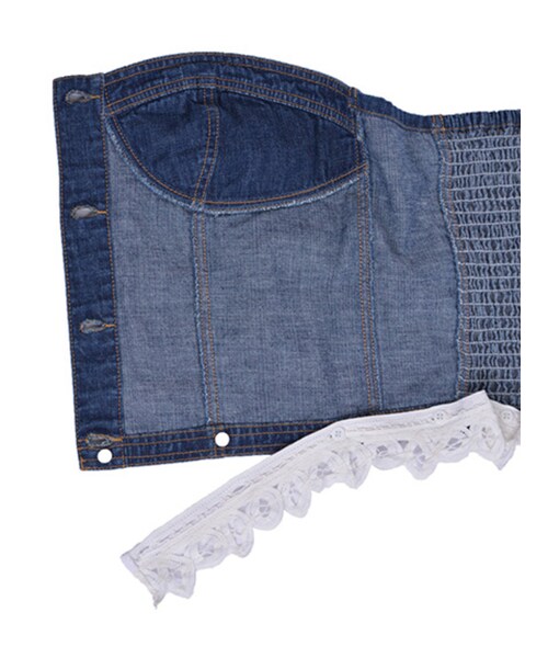 Ungrid（アングリッド）の「【Casual】レースコンビデニム