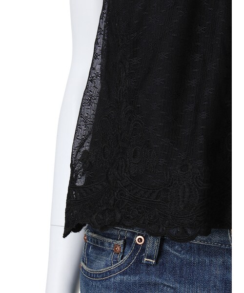 Ungrid(アングリッド)の「【Lady Like】シースルーノースリトップス(トップス・レディース・オフホワイト/ブラック・F)」の14枚目の写真