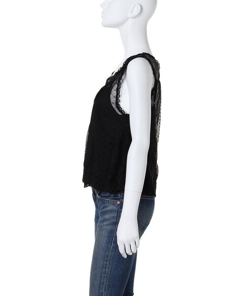 Ungrid(アングリッド)の「【Lady Like】シースルーノースリトップス(トップス・レディース・オフホワイト/ブラック・F)」の10枚目の写真