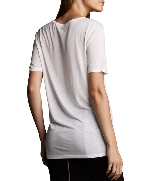 alexanderwang(アレキサンダーワン)の「T by Alexander Wang Jersey Pocket Tee(Tシャツ/カットソー・レディース・WHITE/BLACK・LARGE/12-14/X-SMALL/0-2/SMALL/4-6/MEDIUM/8-10)」の2枚目の写真