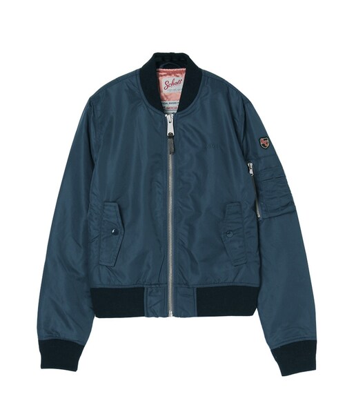 Ungrid(アングリッド)の「【Men’s Like】SCHOTT MA-1(ジャケット/アウター・レディース・オフホワイト/ブラック/ボルドー/ネイビー/カーキ・M/L)」の5枚目の写真