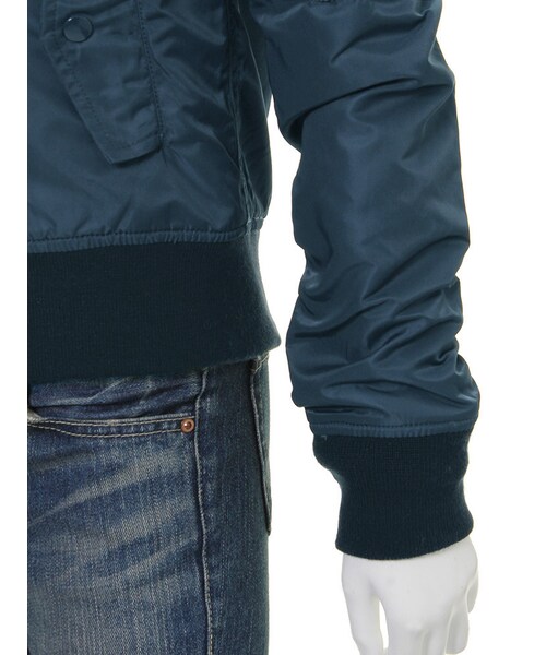 Ungrid(アングリッド)の「【Men’s Like】SCHOTT MA-1(ジャケット/アウター・レディース・オフホワイト/ブラック/ボルドー/ネイビー/カーキ・M/L)」の13枚目の写真