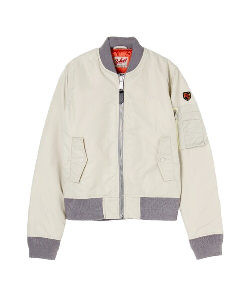 Ungrid(アングリッド)の「【Men’s Like】SCHOTT MA-1(ジャケット/アウター・レディース・オフホワイト/ブラック/ボルドー/ネイビー/カーキ・M/L)」の1枚目の写真