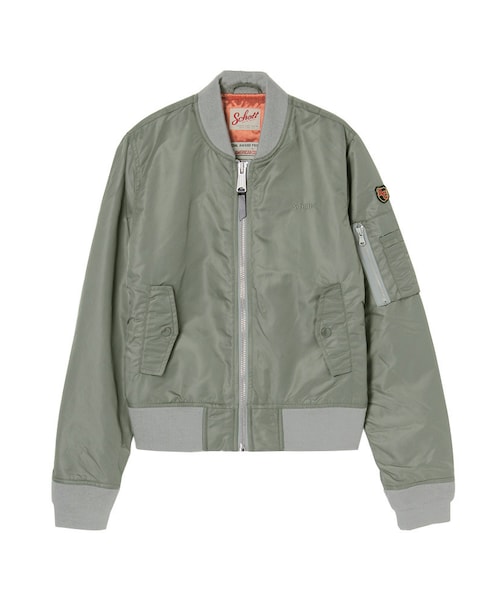 Ungrid(アングリッド)の「【Men’s Like】SCHOTT MA-1(ジャケット/アウター・レディース・オフホワイト/ブラック/ボルドー/ネイビー/カーキ・M/L)」の3枚目の写真