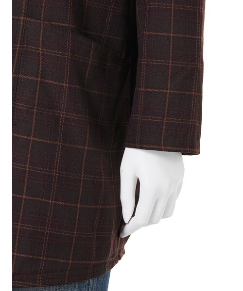 Ungrid（アングリッド）の「【Casual】チェックドルマンコート（ジャケット/アウター・レディース・グレー/ブラウン・S/M）」の8枚目の写真