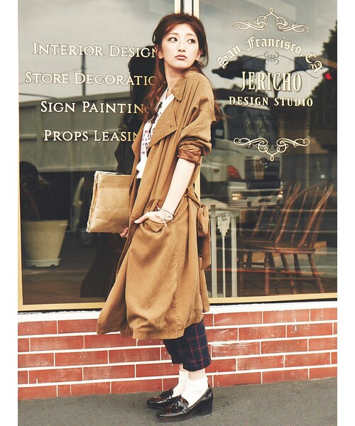 Ungrid(アングリッド)の「【Lady Like】テンセルトレンチコート(ジャケット/アウター・レディース・ブラウン/ベージュ/カーキ・S/M)」の6枚目の写真