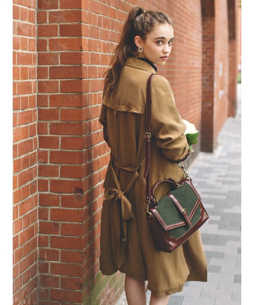 Ungrid(アングリッド)の「【Lady Like】テンセルトレンチコート(ジャケット/アウター・レディース・ブラウン/ベージュ/カーキ・S/M)」の5枚目の写真