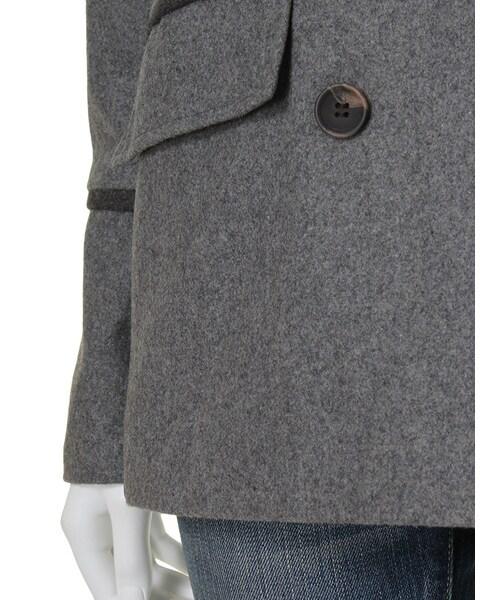 Ungrid（アングリッド）の「【Casual】ダブルブレストコート（ジャケット/アウター・レディース・グレー/ネイビー・S/M）」の9枚目の写真