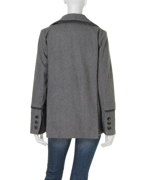 Ungrid（アングリッド）の「【Casual】ダブルブレストコート（ジャケット/アウター・レディース・グレー/ネイビー・S/M）」の5枚目の写真