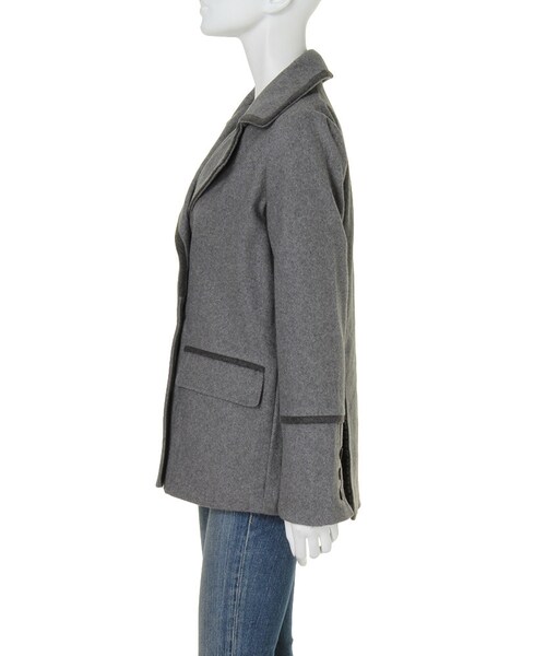 Ungrid（アングリッド）の「【Casual】ダブルブレストコート（ジャケット/アウター・レディース・グレー/ネイビー・S/M）」の4枚目の写真