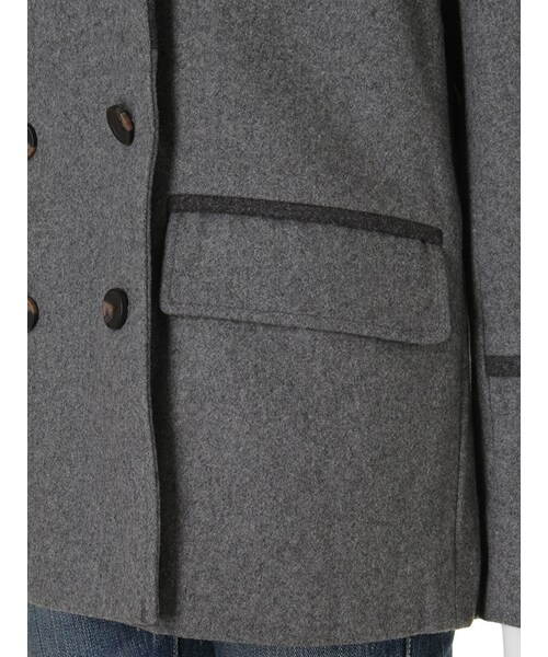 Ungrid（アングリッド）の「【Casual】ダブルブレストコート（ジャケット/アウター・レディース・グレー/ネイビー・S/M）」の10枚目の写真