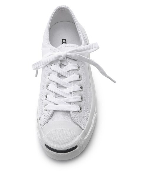 CONVERSE（コンバース）の「Converse Jack Purcell Leather Sneakers（スニーカー・レディース・White・6/9.5/5.5/9/8.5/8/7.5/7/5/6.5）」の2枚目の写真