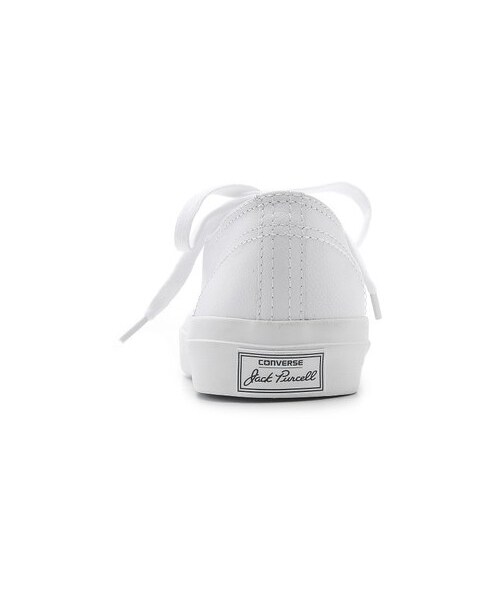 CONVERSE（コンバース）の「Converse Jack Purcell Leather Sneakers（スニーカー・レディース・White・6/9.5/5.5/9/8.5/8/7.5/7/5/6.5）」の3枚目の写真