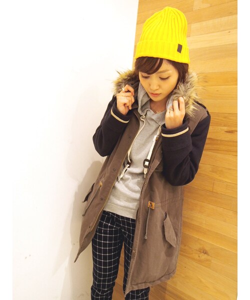 Ungrid(アングリッド)の「《andGIRL/中村アンサン着用・sweet/紗栄子サン着用》【Casual】MIXミリタリーコート(ジャケット/アウター・レディース・カーキ・S/M)」の7枚目の写真