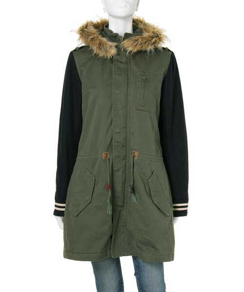 Ungrid(アングリッド)の「《andGIRL/中村アンサン着用・sweet/紗栄子サン着用》【Casual】MIXミリタリーコート(ジャケット/アウター・レディース・カーキ・S/M)」の18枚目の写真